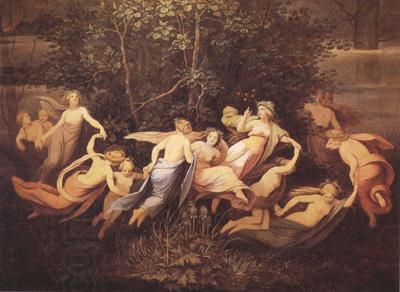 Moritz von Schwind Fairy Dance in the Alder Grove (mk22) oil painting picture
